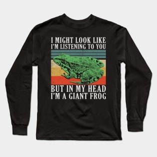 I'M A GIANT FROG Vintage Long Sleeve T-Shirt